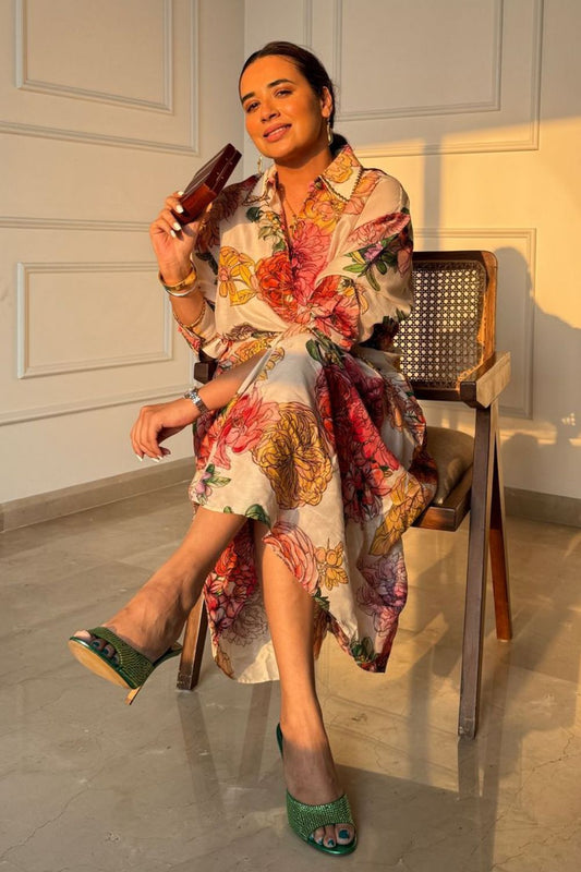 Priyanka Yadav In Our Rosette Co-ord Set - Auruhfy India