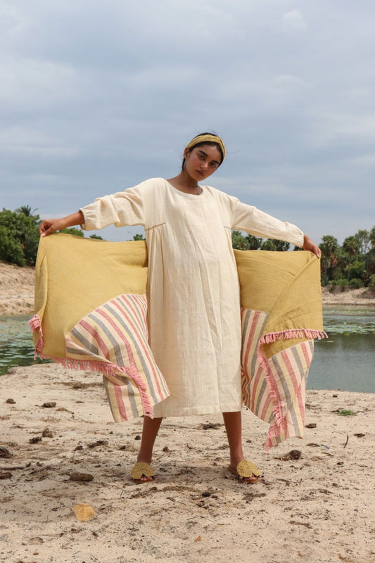 Shwet Dress (Off-white) - Auruhfy India