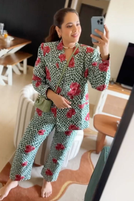 Aayushi Bangur In Our Sage Pant Suit