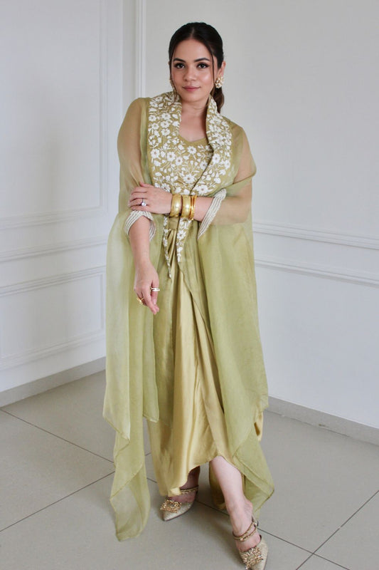 Heena Somani In Our Shadab Dhoti Set - Auruhfy India