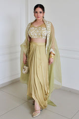 Heena Somani In Our Shadab Dhoti Set