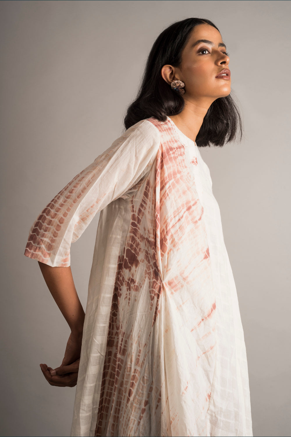 Asymmetric Half n Half Tunic Set - Auruhfy India