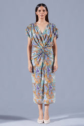 Antheia Draped Dress - Auruhfy India