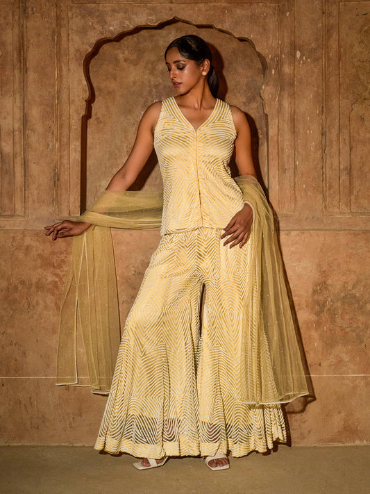 Khushrang Sharara Set - Auruhfy India
