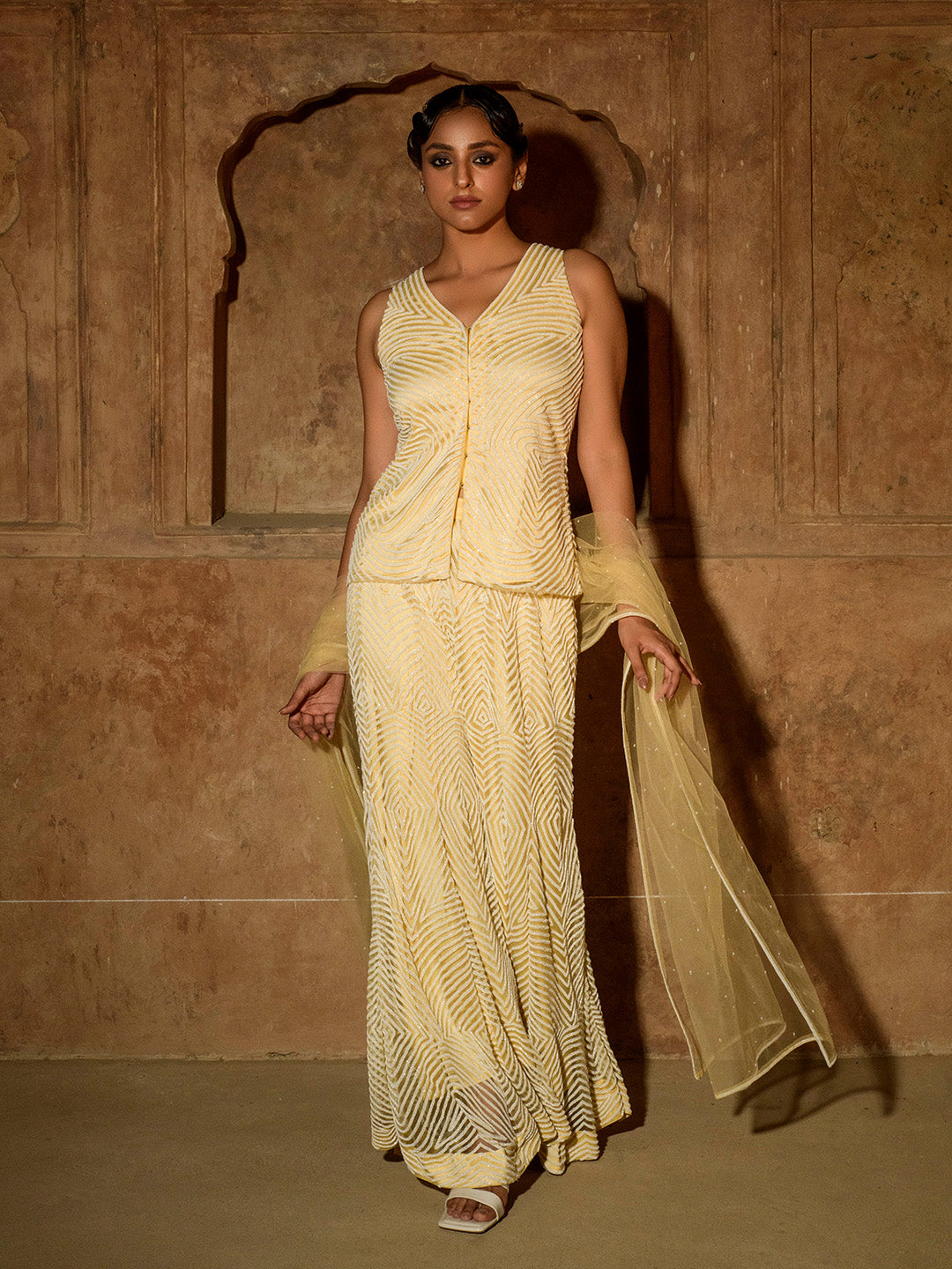 Khushrang Sharara Set - Auruhfy India