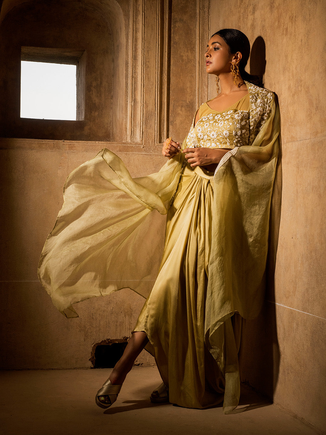 Heena Somani In Our Shadab Dhoti Set - Auruhfy India