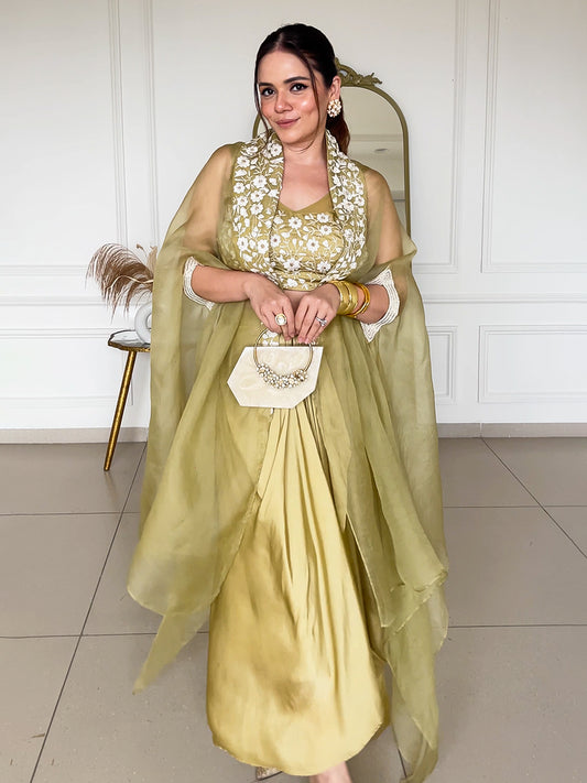 Heena Somani In Our Shadab Dhoti Set - Auruhfy India