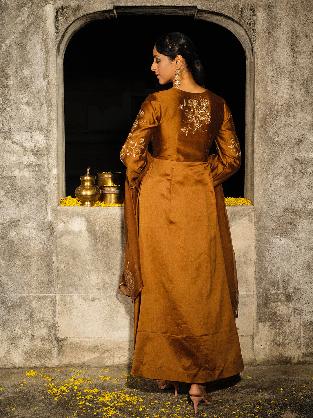 Zarish Asymmetric Tunic Set - Auruhfy India