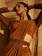 Zarposh Draped Saree - Auruhfy India