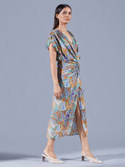 Antheia Draped Dress - Auruhfy India