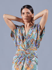 Antheia Draped Dress - Auruhfy India