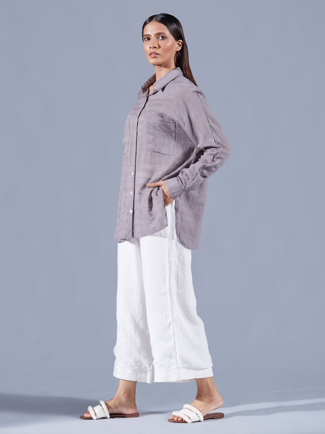 Durum Lava Gray Shirt - Auruhfy India
