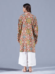 Eirene Cowl Tunic Set - Auruhfy India