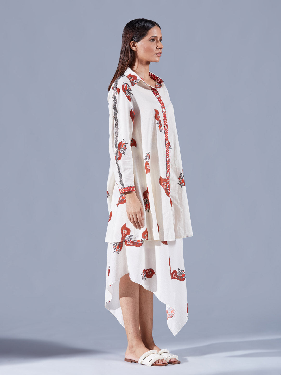 Neoma Asymmetric Co-ord Set - Auruhfy India