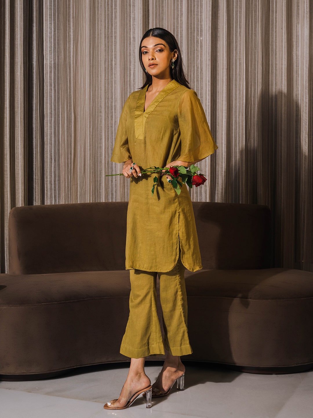 Pear Green Co-ord Set - Auruhfy India