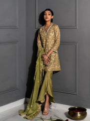 Pear Green Embellished Tunic Set