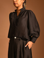 Raven Layered Culottes - Auruhfy India