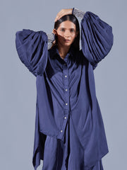 Sheath Asymmetric Shirt Set - Auruhfy India