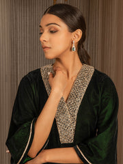 Silk Velvet Co-Ord Set - Auruhfy India