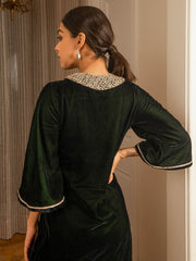 Silk Velvet Co-Ord Set - Auruhfy India