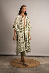 Moss Tie-Dye Overlay Set - Auruhfy India