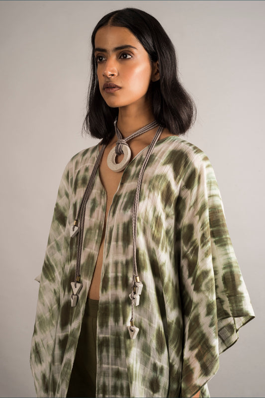 Moss Tie-Dye Overlay - Auruhfy India
