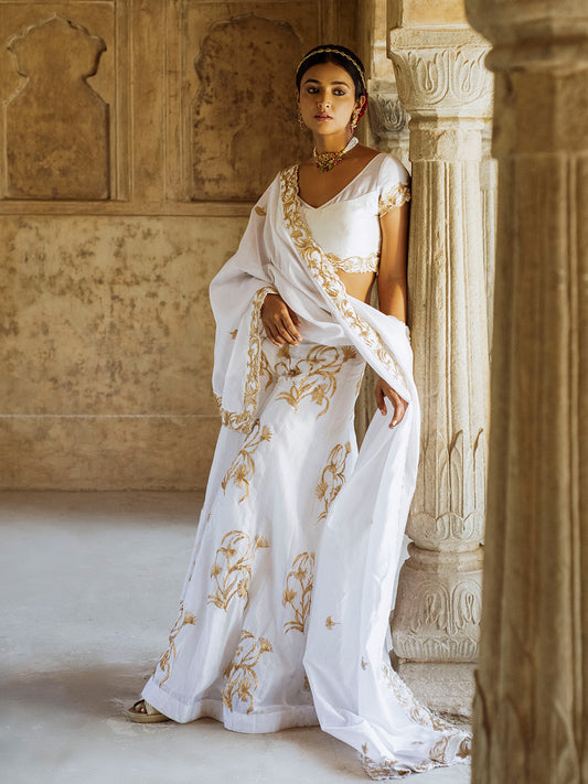 Shwet Sharara Set