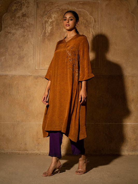 Zeenat Asymmetric Kurta Set