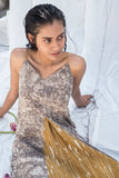Ambar Panelled Midi Dress - Auruhfy India