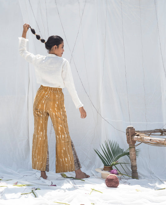 Linen Ruffle Top - Auruhfy India