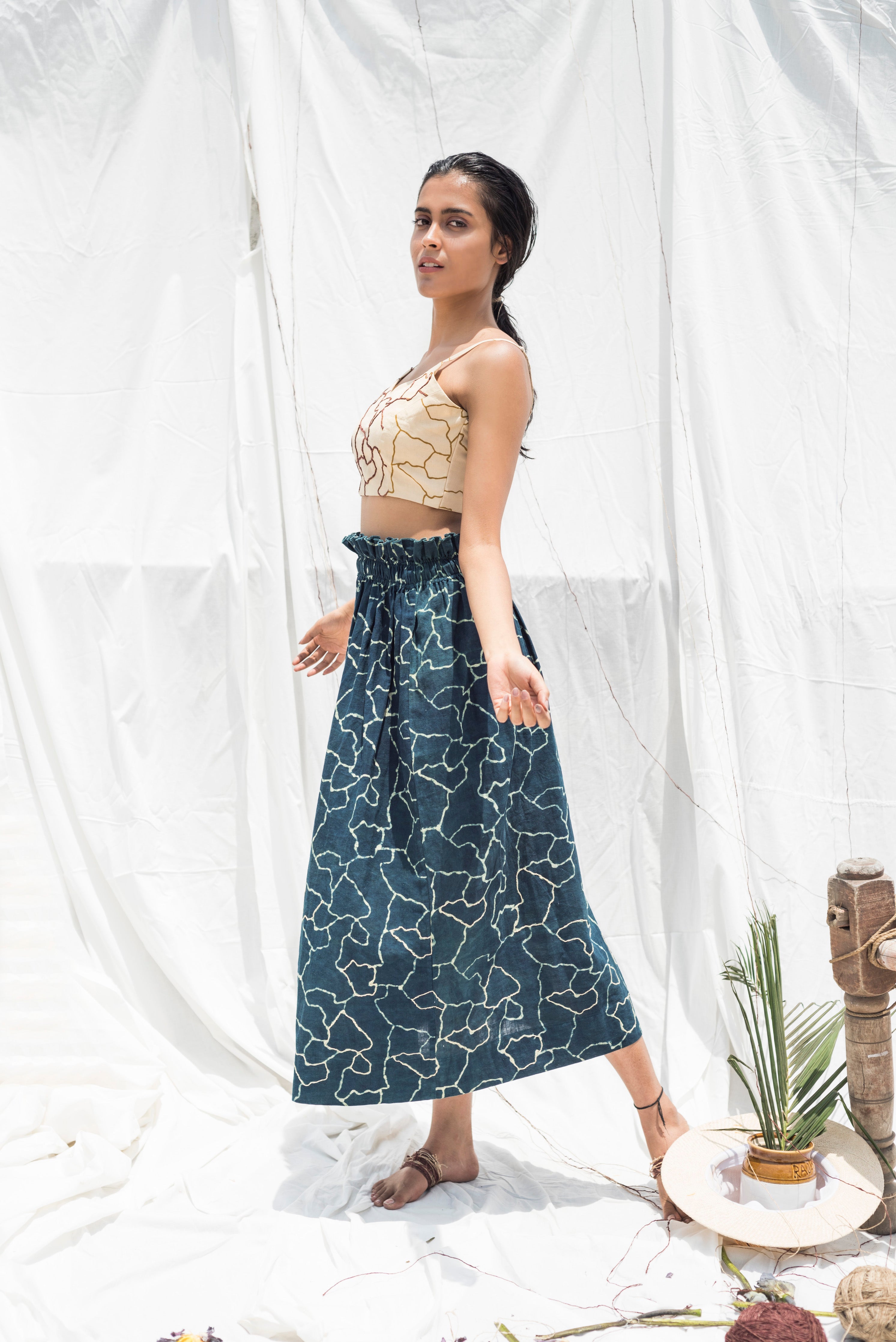Mitti Midi Skirt - Auruhfy India
