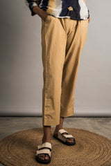 Mellow Yellow Poplin Pants - Auruhfy India