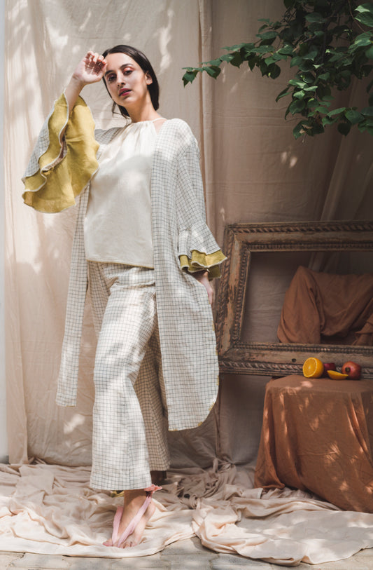 Chequered Pants - Auruhfy India