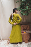 Olive Lurex Tunic - Auruhfy India