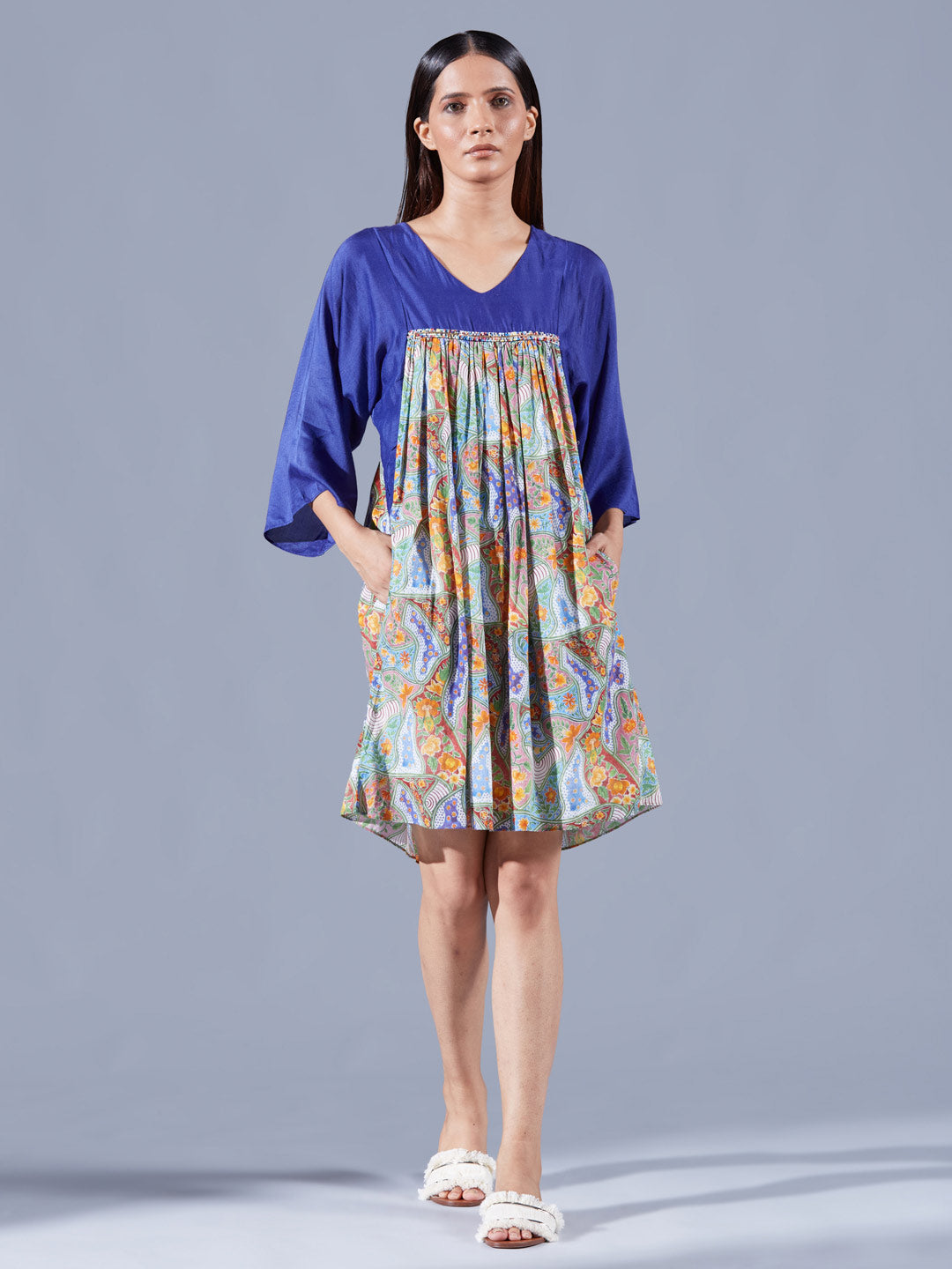 Antheia Dual Tone Dress - Auruhfy India