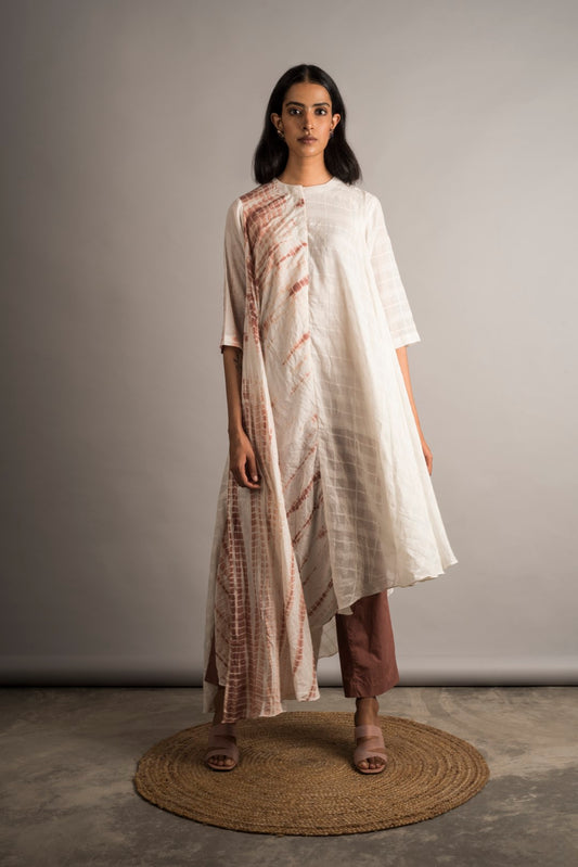 Asymmetric Half n Half Tunic / Set - Auruhfy India