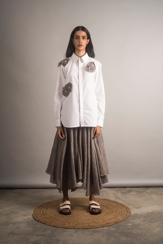 Asymmetric Flair Pants - Auruhfy India