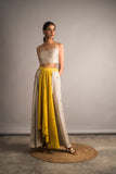 Dual Tone Embellished Skirt/ Set - Auruhfy India