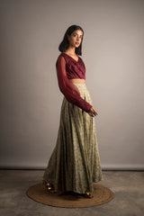 Embellished Lehanga Skirt Set - Auruhfy India