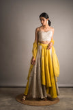 Dual Tone Embellished Skirt Set - Auruhfy India