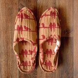 Whispering Red Birds Indoor Slippers - Auruhfy India