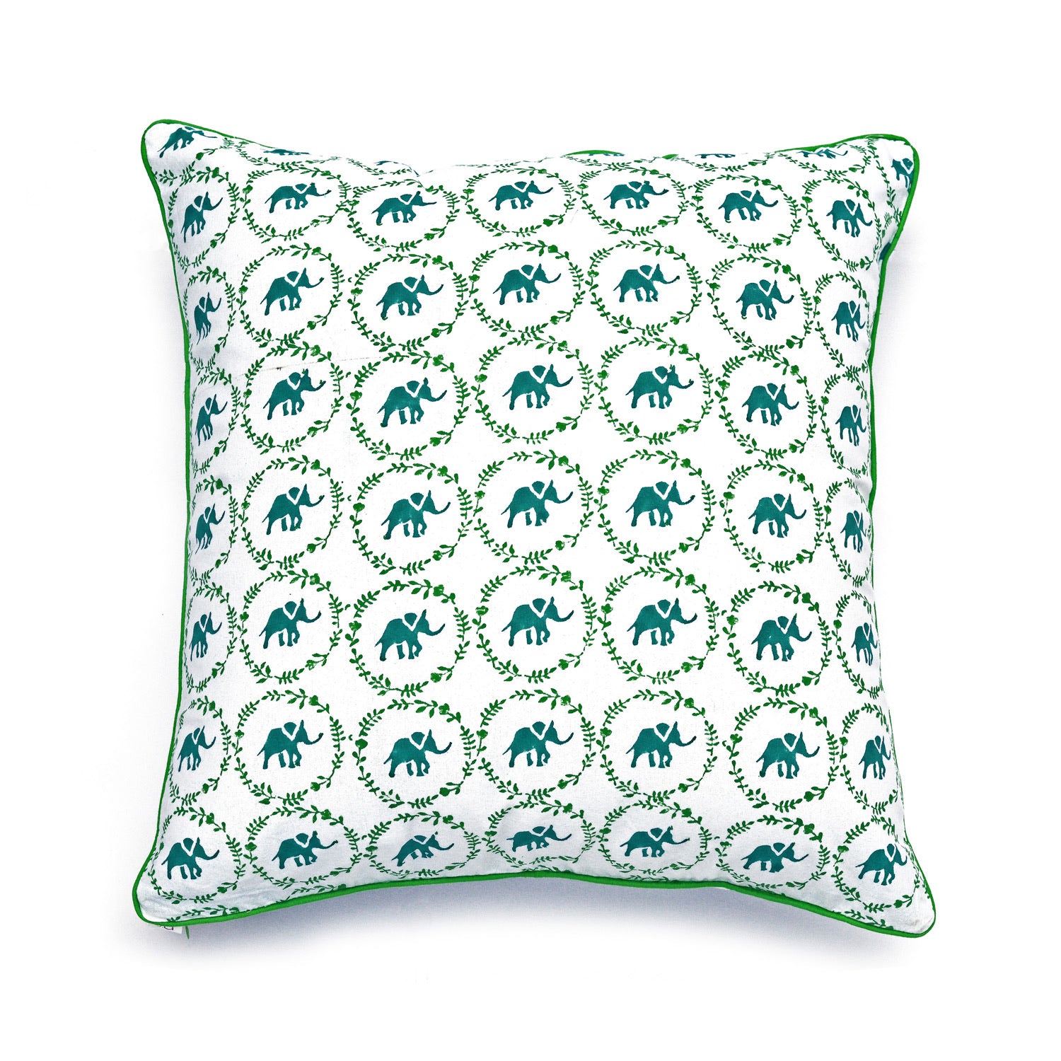 Polka Elephant Cushion Cover - Auruhfy India