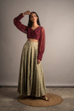 Embellished Lehanga Skirt Set - Auruhfy India