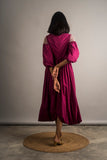 Cowl Embroidered Dress - Auruhfy India