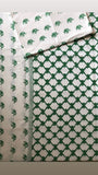 Block Print Double Bed Sheet with Pillow Covers - Auruhfy India