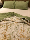 Pistachio Tie-Dye Quilted Bedding Set