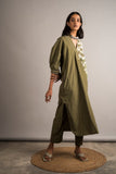 Moss Green Tunic Set - Auruhfy India