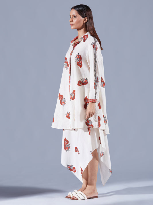 Neoma Asymmetric Co-ord Set - Auruhfy India