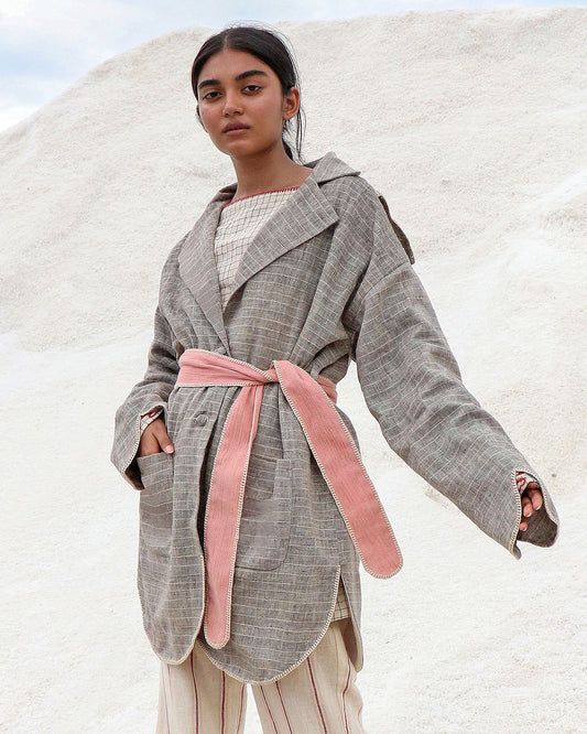 Prasuna Trench Coat - Auruhfy India