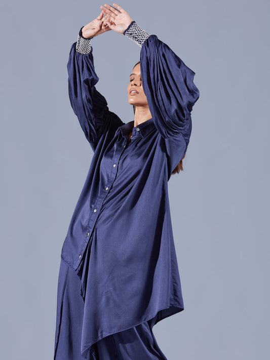 Sheath Asymmetric Shirt - Auruhfy India